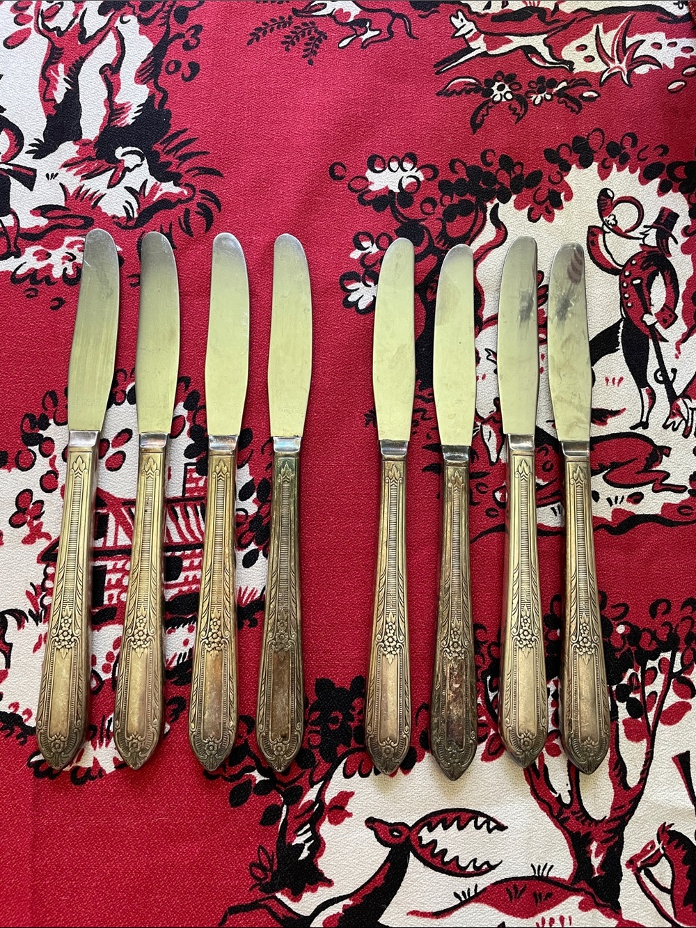 Set of 8 antique William Rogers Dinner Knives